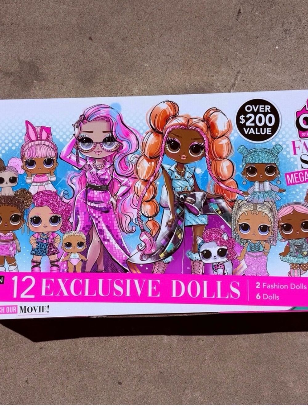 L.O.L. Surprise! 12 Exclusive Dolls Set - Pink, Blue & Purple